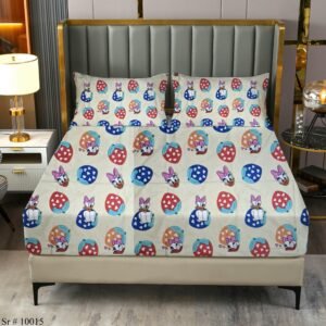 100% Cotton Fitted bedsheets Set - king size Bed Sheet