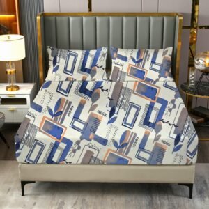 100% Cotton Fitted Sheet Set bedsheets - king size