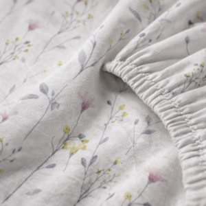 Floral 100% Cotton Fitted Bedsheet